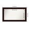 Coffee Bean Brown Non-Beveled Custom Framed Bathroom Vanity Wall Mirror